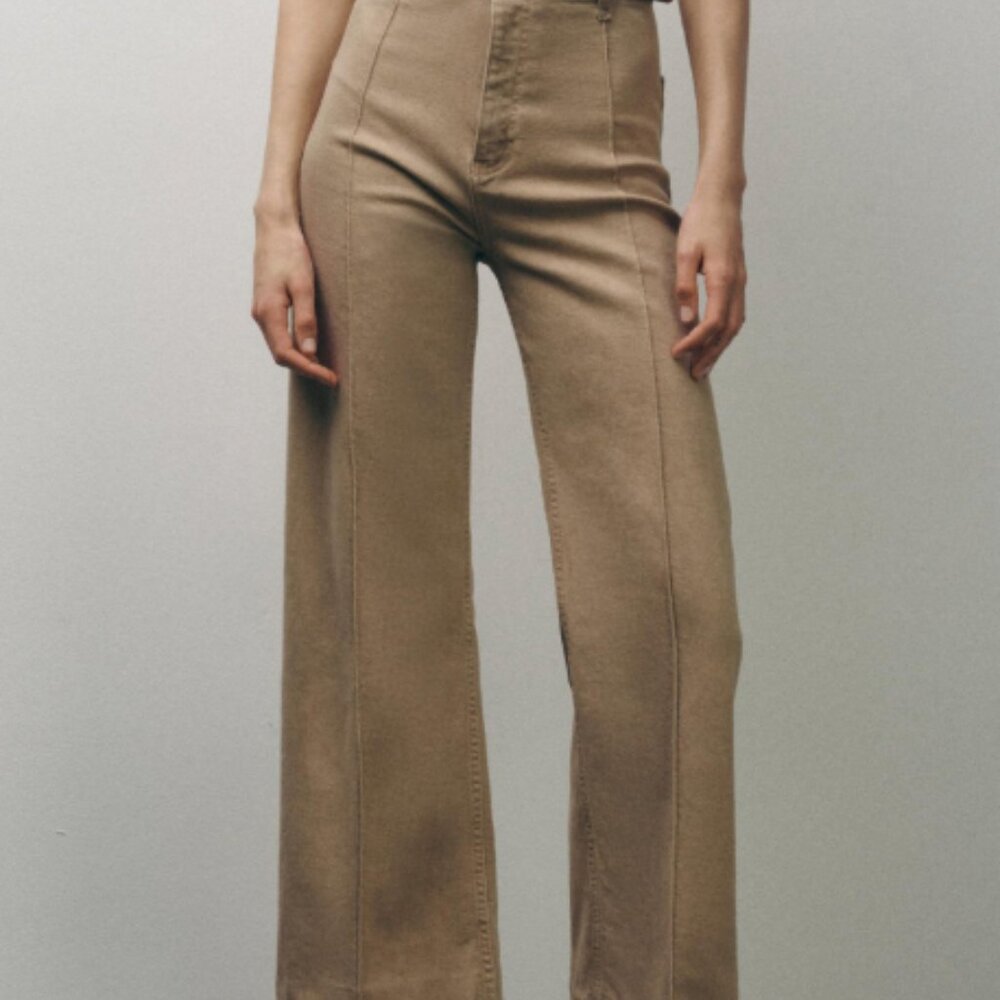 Zara tan marine jeans